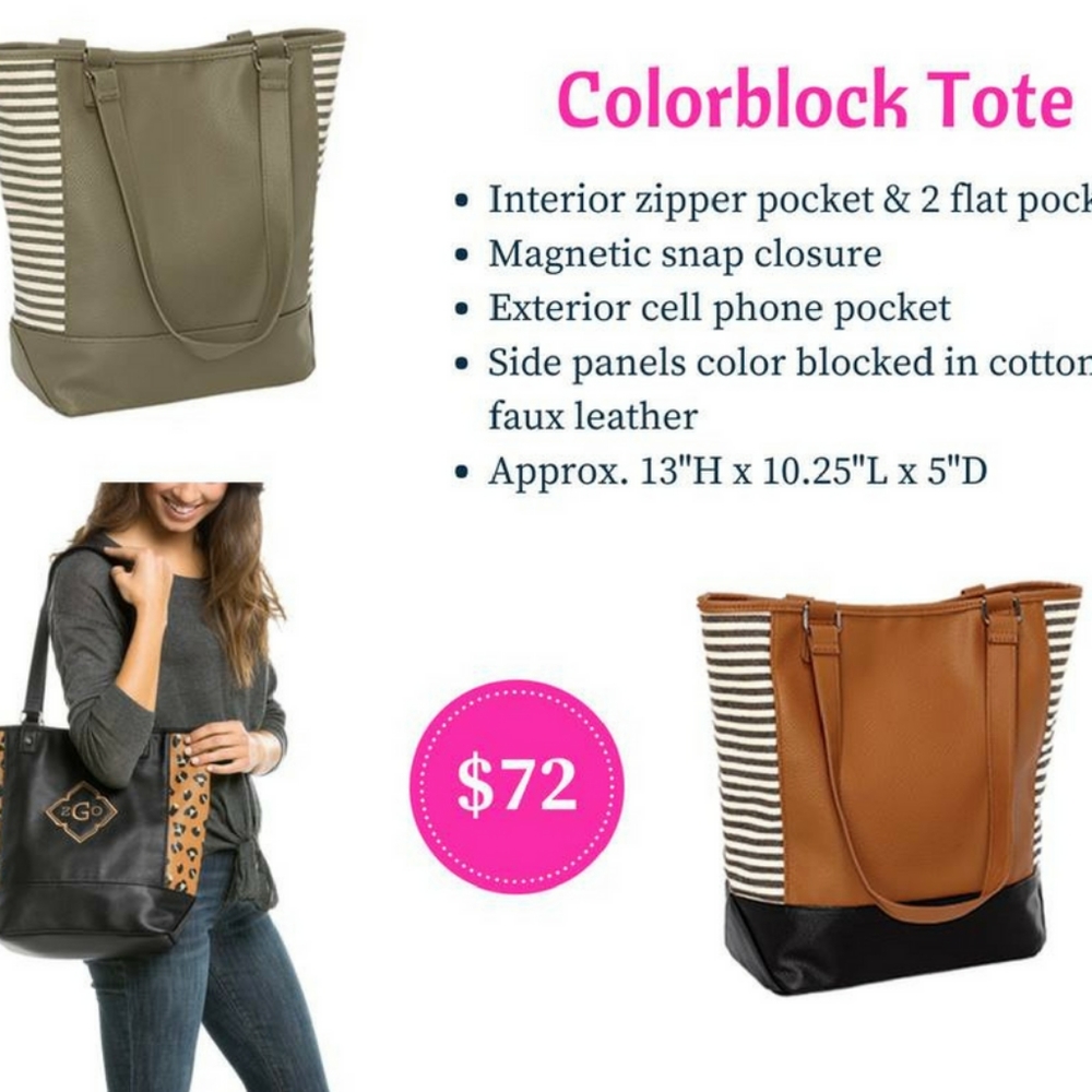 31 Colorblock Tote - Picture 3 of 3